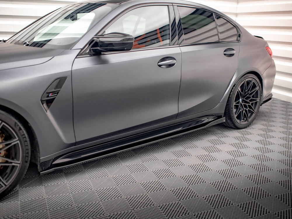 Side Skirts Diffusers V.2 compatible with BMW M3 Sedan / Touring G80 / G81