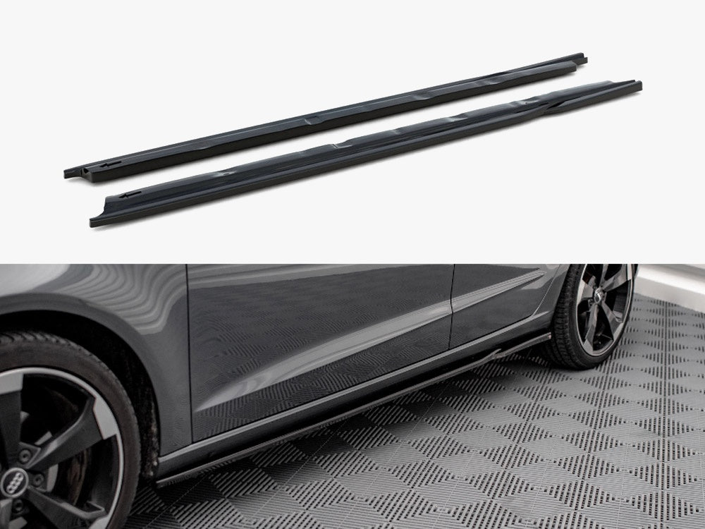 Side Skirts Diffusers compatible with Audi A3 Sportback 8V