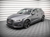 Side Skirts Diffusers compatible with Audi A3 Sportback 8V