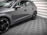 Side Skirts Diffusers compatible with Audi A3 Sportback 8V