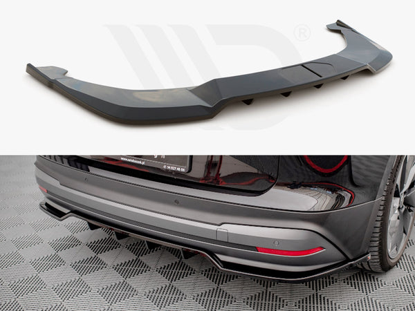 MAXTON DESIGN Central Rear Splitter (Vertical Bars) Skoda Enyaq IV (2020-)