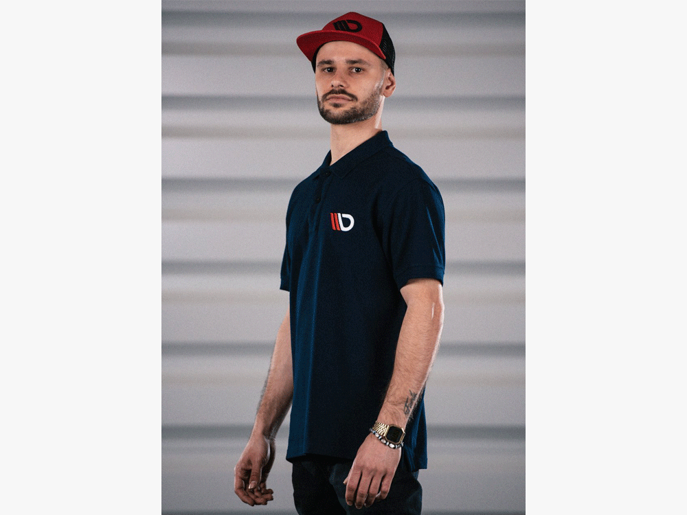 Classic Polo Shirt Mens - Navy Blue