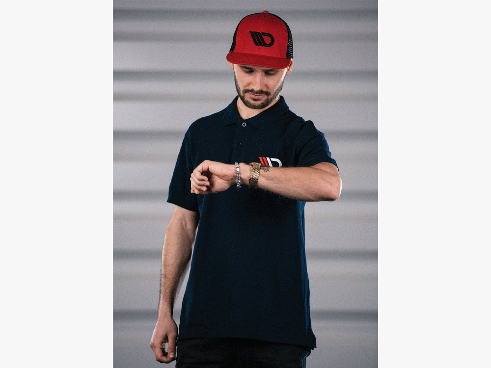 Classic Polo Shirt Mens - Navy Blue