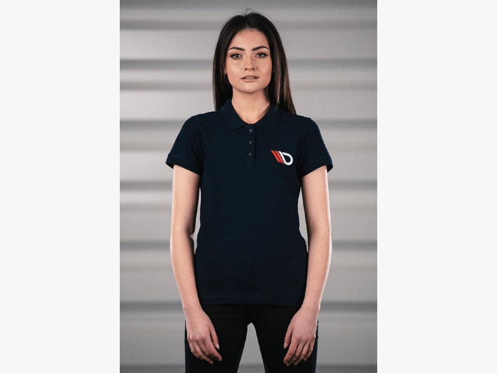 Classic Polo Shirt Womens - Navy Blue