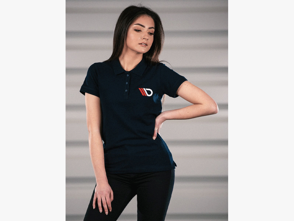 Classic Polo Shirt Womens - Navy Blue