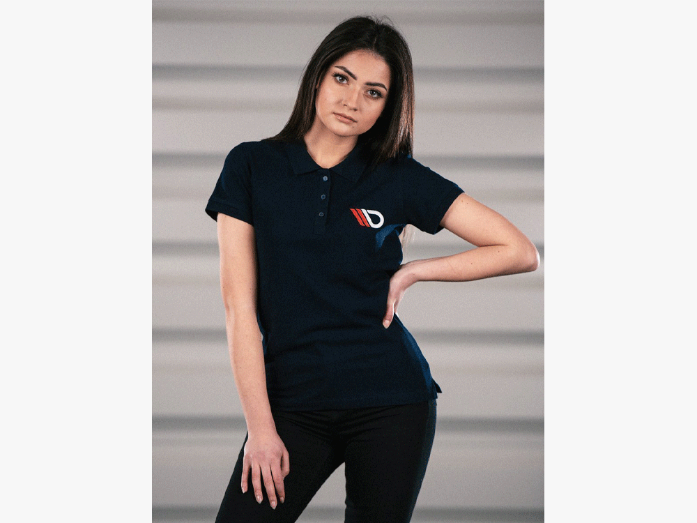Classic Polo Shirt Womens - Navy Blue
