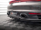 MAXTON DESIGN Central Rear Splitter (Vertical Bars) Porsche 911 Carrera 4S 992 (2019-)