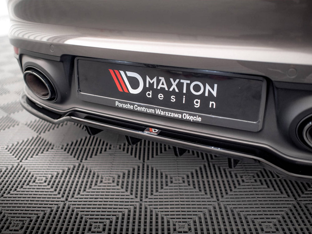 MAXTON DESIGN Central Rear Splitter (Vertical Bars) Porsche 911 Carrera 4S 992 (2019-)