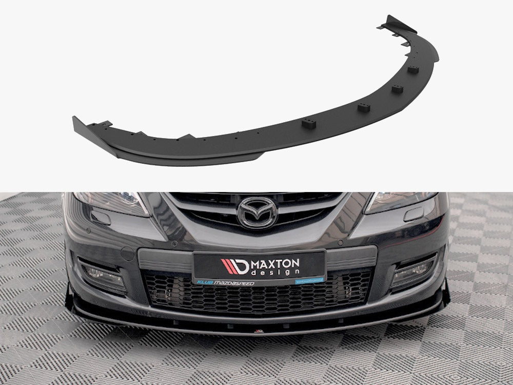 Street PRO Front Splitter V.1 + Flaps compatible with Mazda3 MPS Mk1