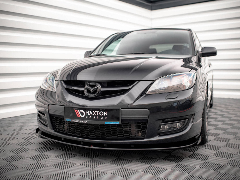 Street PRO Front Splitter V.1 + Flaps compatible with Mazda3 MPS Mk1