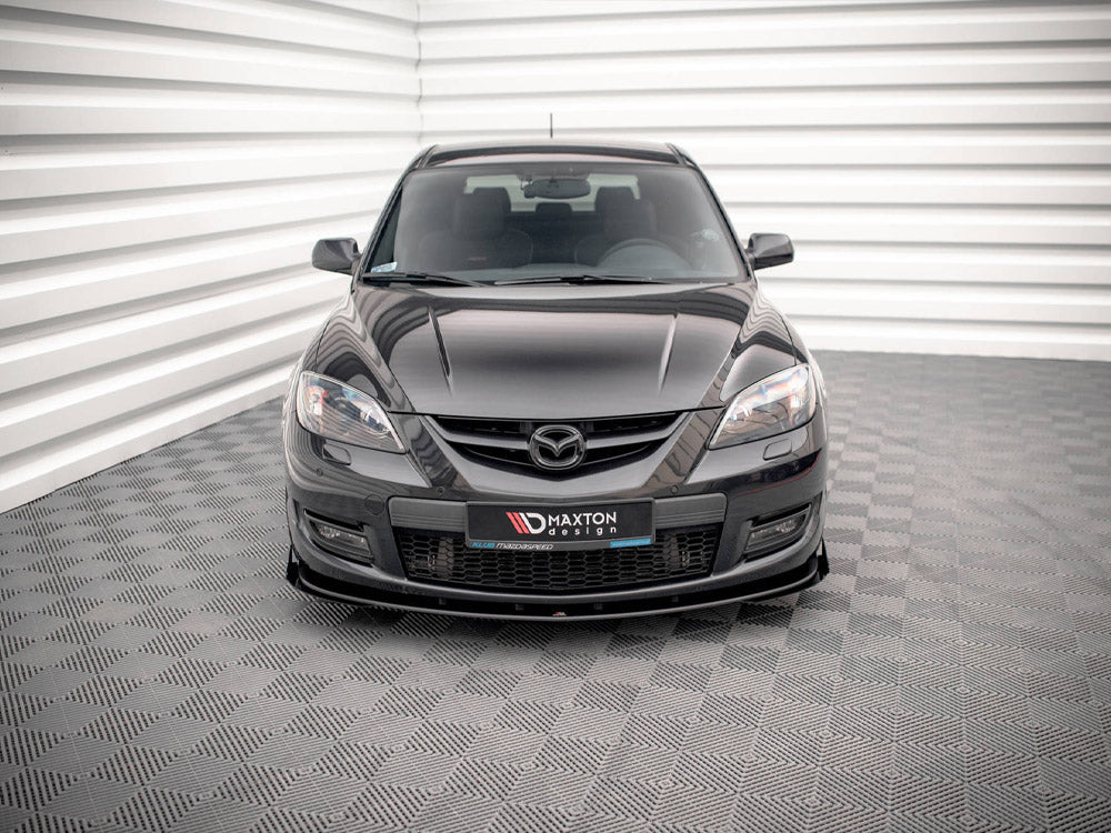 Street PRO Front Splitter V.1 + Flaps compatible with Mazda3 MPS Mk1
