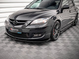 Street PRO Front Splitter V.1 + Flaps compatible with Mazda3 MPS Mk1