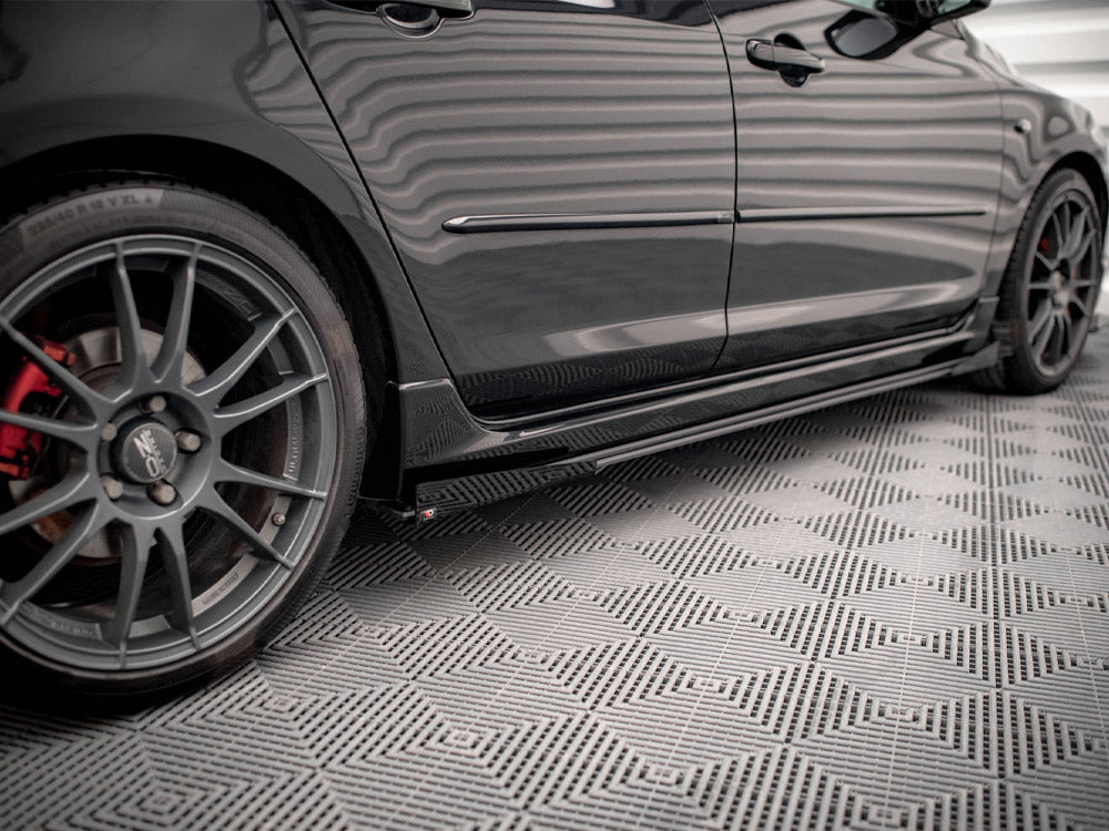 Street PRO Side Skirts Diffusers (+flaps) Mazda 3 MPS MK1 (2006-2008)