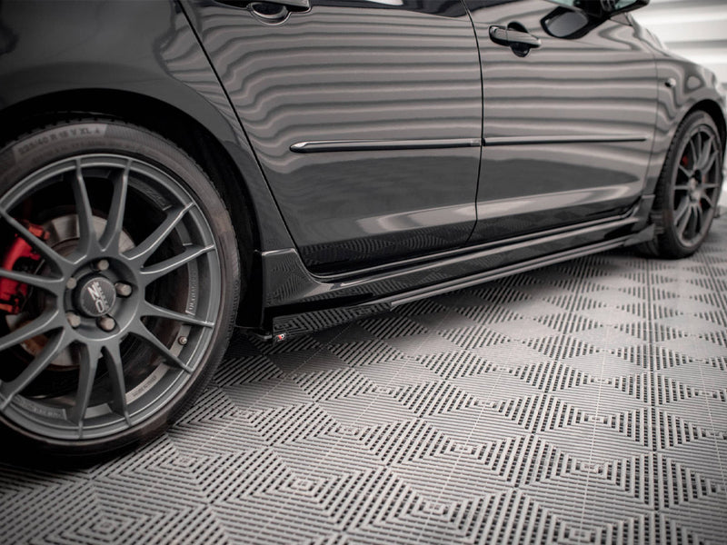 Street PRO Side Skirts Diffusers (+flaps) Mazda 3 MPS MK1 (2006-2008)