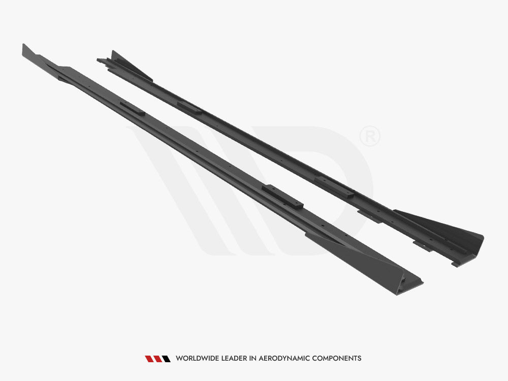 Street PRO Side Skirts Diffusers (+flaps) Mazda 3 MPS MK1 (2006-2008)