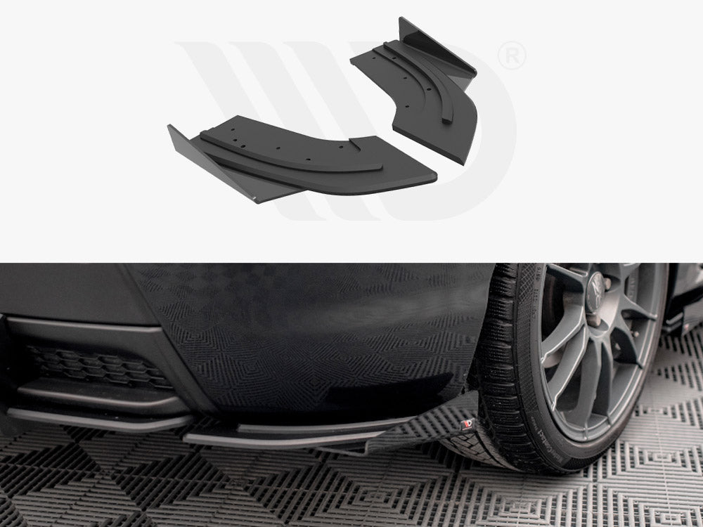 Street PRO Rear Side Splitters (+flaps) Mazda 3 MPS MK1 (2006-2008)