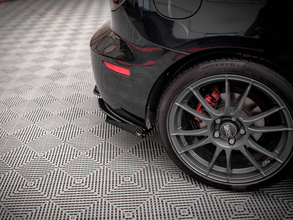 Street PRO Rear Side Splitters (+flaps) Mazda 3 MPS MK1 (2006-2008)