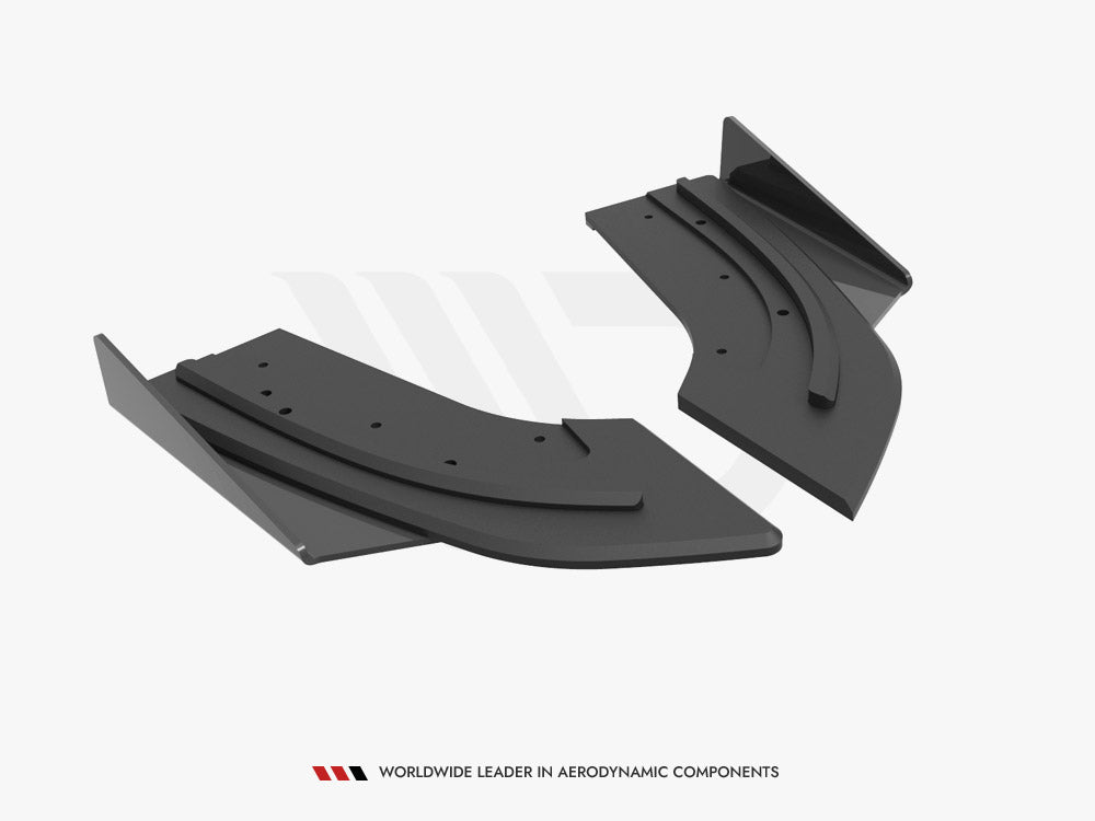 Street PRO Rear Side Splitters (+flaps) Mazda 3 MPS MK1 (2006-2008)