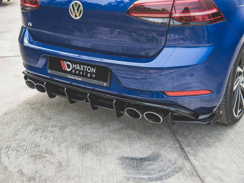 Maxton Racing Rear Diffuser VW Golf 7 R Facelift (2017-2020)