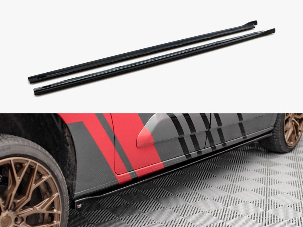 Side Skirts Diffusers compatible with Peugeot Partner Maxi Mk3