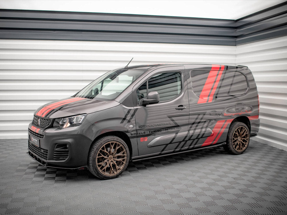 Side Skirts Diffusers compatible with Peugeot Partner Maxi Mk3