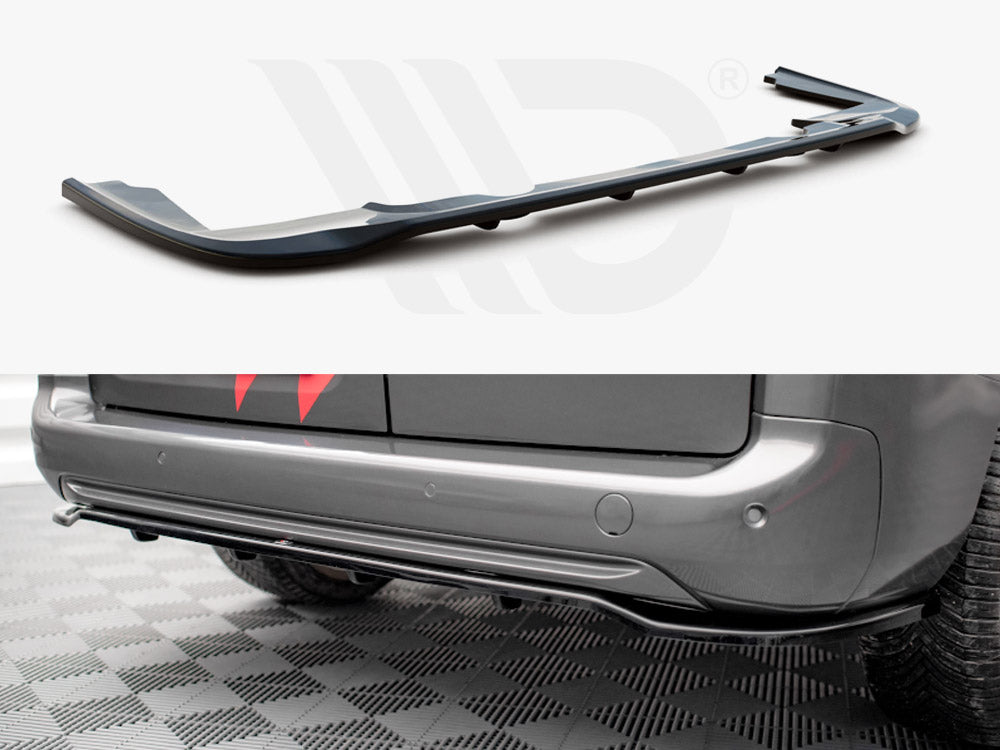 MAXTON DESIGN Central Rear Splitter (Vertical Bars) Peugeot Partner MK3 (2018-)
