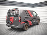 MAXTON DESIGN Central Rear Splitter (Vertical Bars) Peugeot Partner MK3 (2018-)