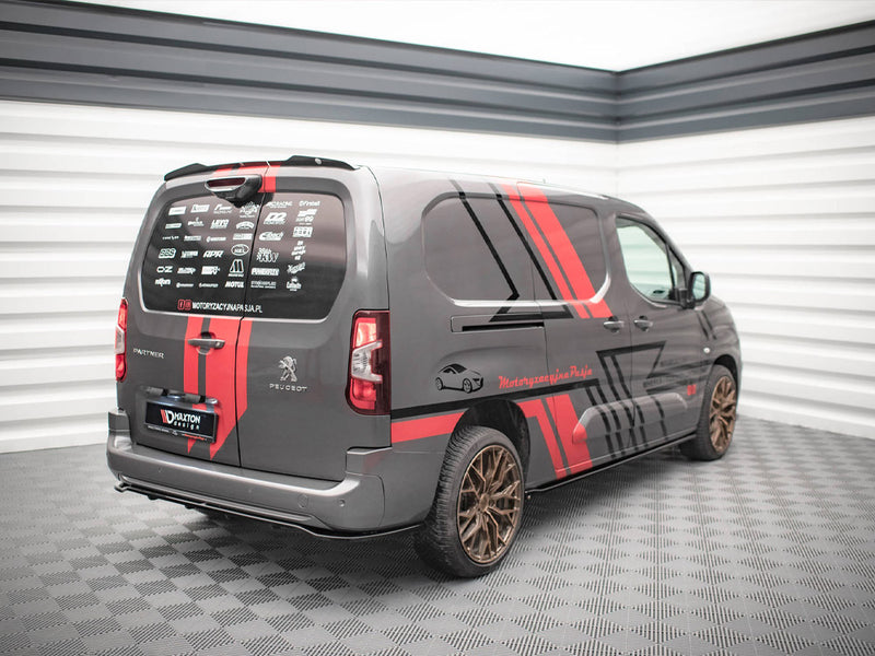 MAXTON DESIGN Central Rear Splitter (Vertical Bars) Peugeot Partner MK3 (2018-)