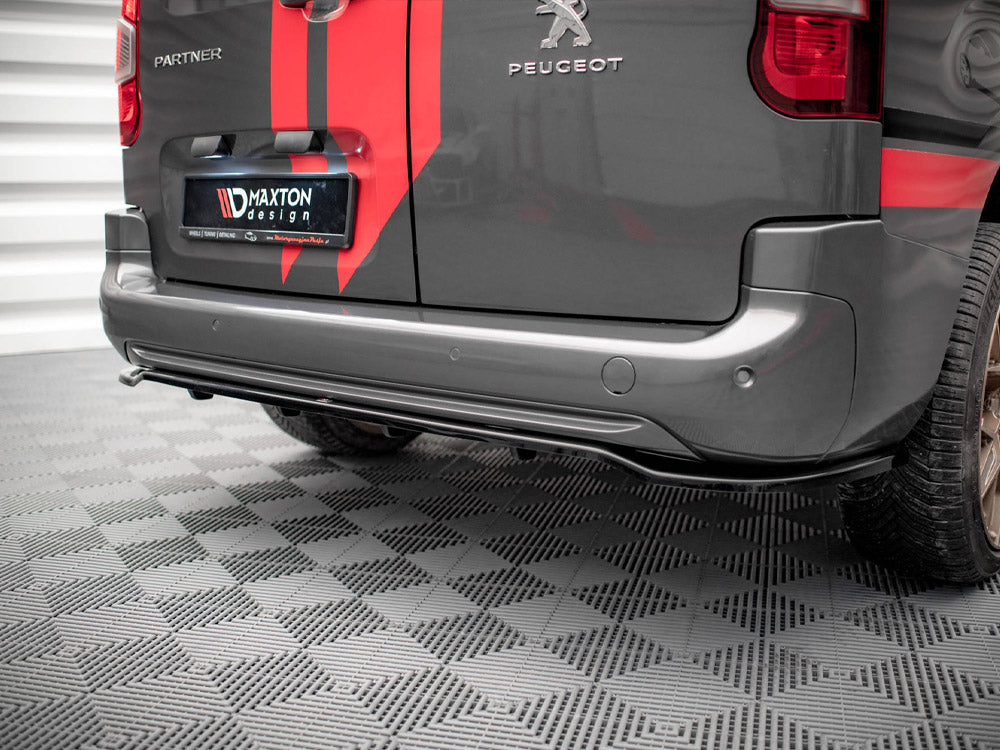 MAXTON DESIGN Central Rear Splitter (Vertical Bars) Peugeot Partner MK3 (2018-)