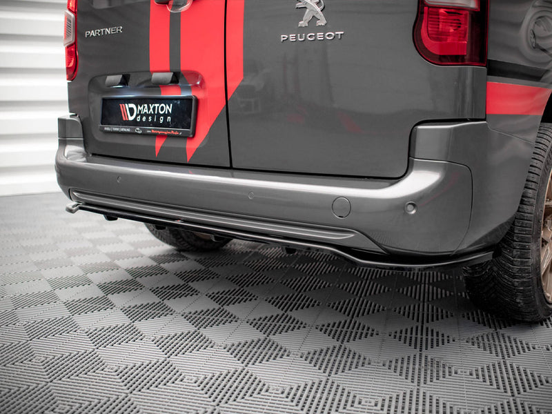 MAXTON DESIGN Central Rear Splitter (Vertical Bars) Peugeot Partner MK3 (2018-)