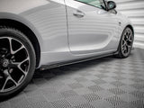 Street PRO Side Skirts Diffusers + Flaps compatible with Opel Astra GTC OPC Line J