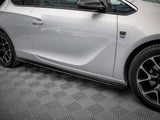 Street PRO Side Skirts Diffusers + Flaps compatible with Opel Astra GTC OPC Line J