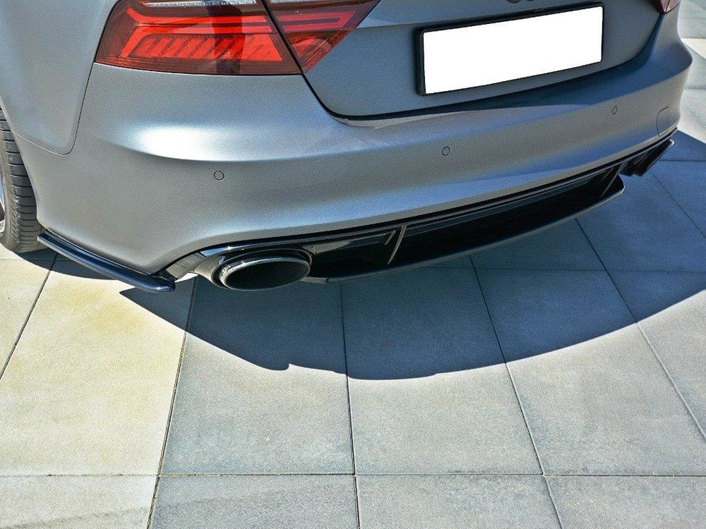 Central Rear Splitter compatible with Audi RS 7 C7