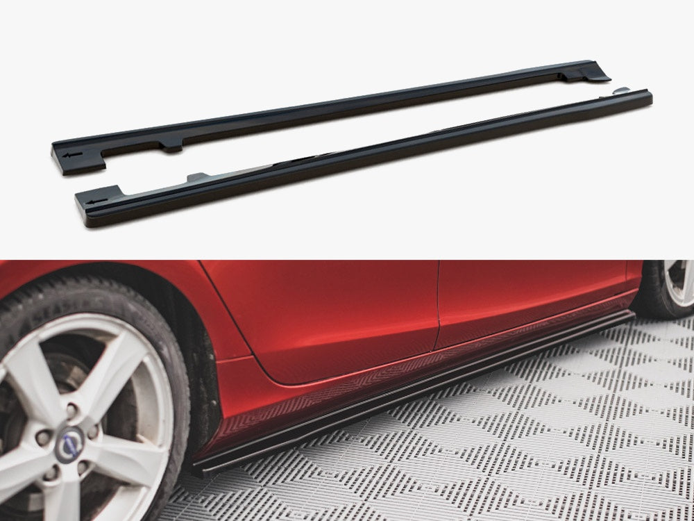 Side Skirts Diffusers compatible with Volvo V40 (2012-2019)