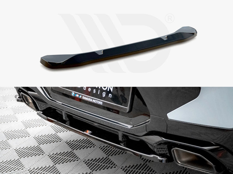 MAXTON DESIGN Central Rear Splitter BMW X4 M-Pack G02 Facelift