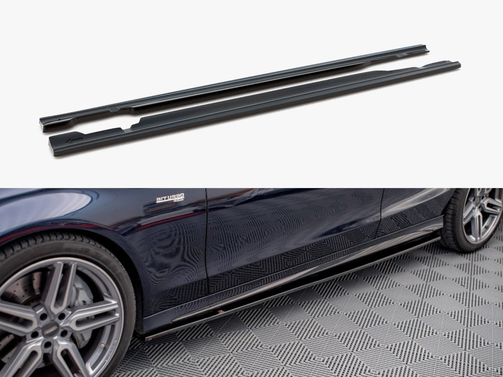 Side Skirts Diffusers compatible with Mercedes-AMG C 43 / AMG Line W205
