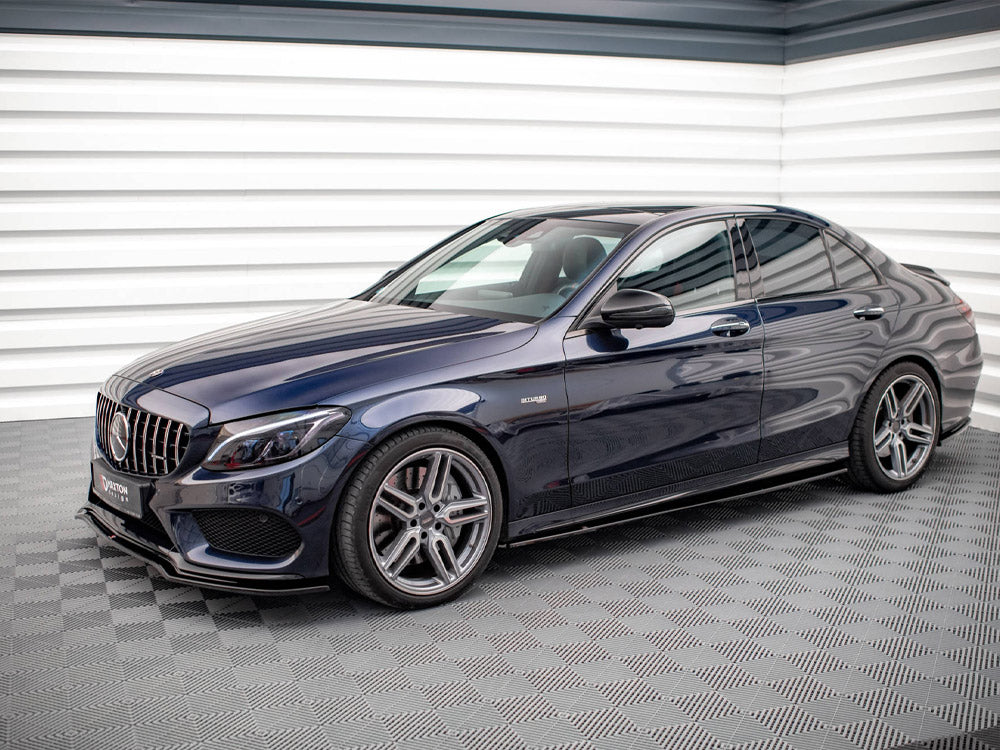 Side Skirts Diffusers compatible with Mercedes-AMG C 43 / AMG Line W205