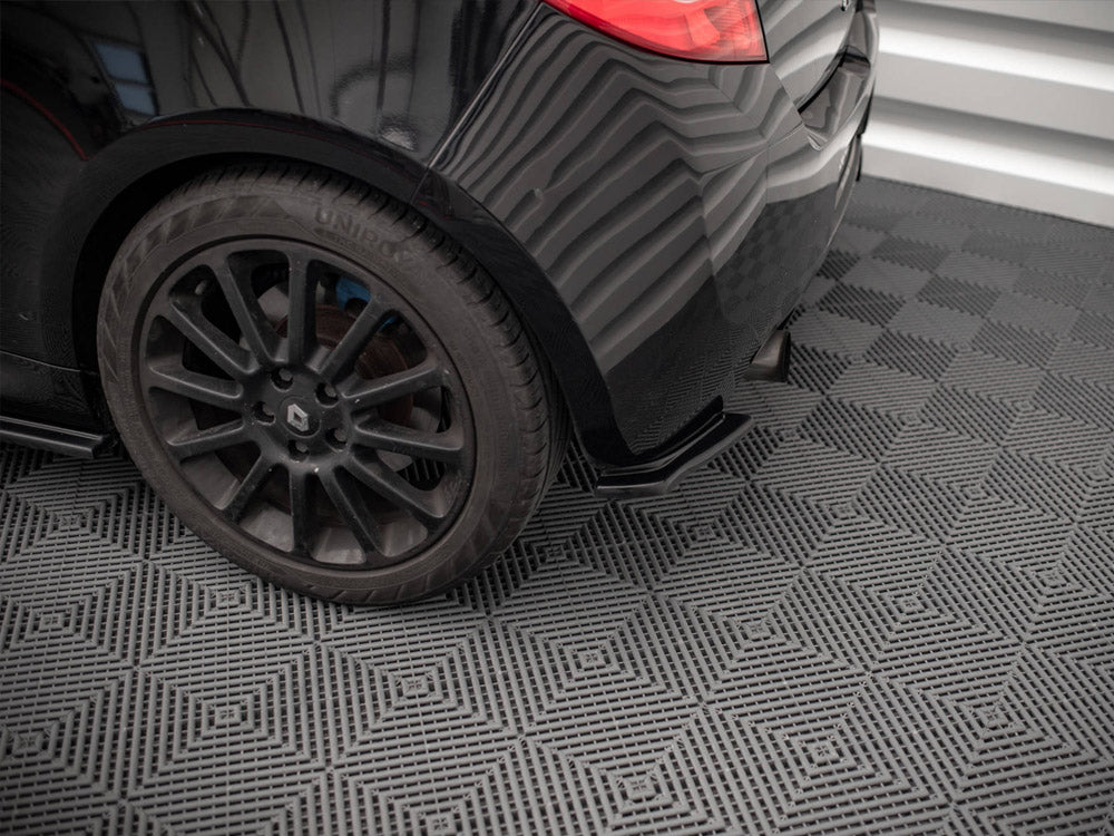 Rear Side Splitters compatible with Renault CLIO Mk3 RS (2006-2009) - Textured
