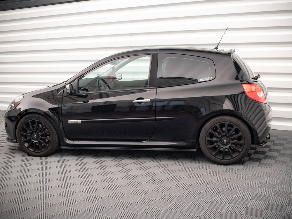Rear Side Splitters compatible with Renault CLIO Mk3 RS (2006-2009) - Textured