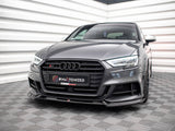 Front Splitter V.3 compatible with Audi S3 / A3 S Line Sportback 8V Facelift