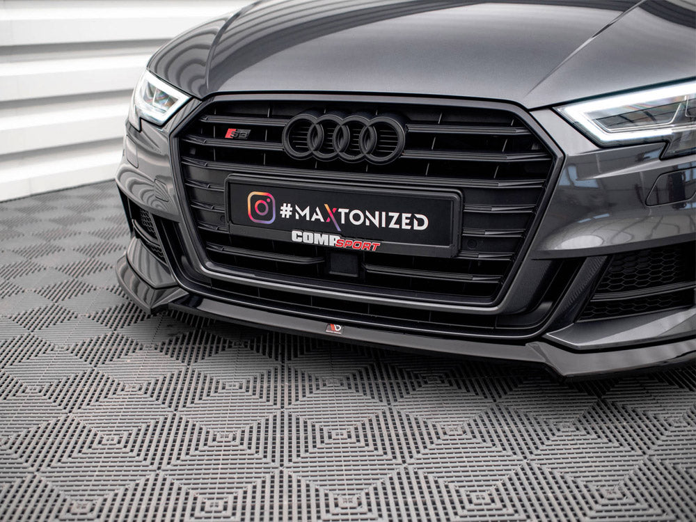 Front Splitter V.3 compatible with Audi S3 / A3 S Line Sportback 8V Facelift