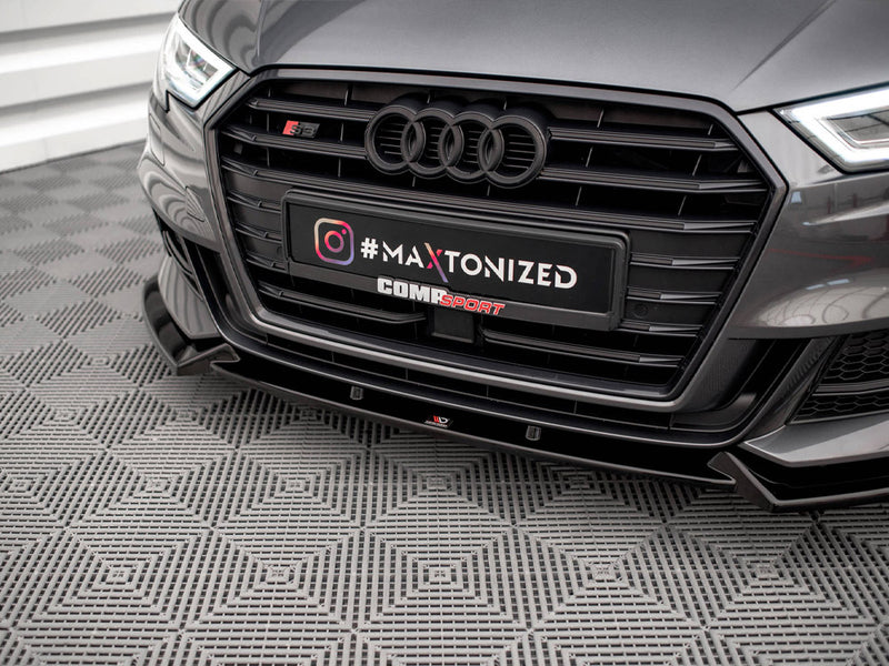 Front Splitter V.1 Audi S3 / A3 S-Line Sportback 8V Facelift