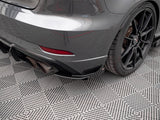 Street PRO Rear Side Splitters (+Flaps) compatible with Audi S3 Sportback 8V Facelift