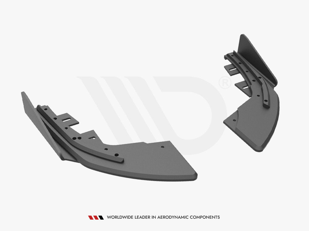 Street PRO Rear Side Splitters (+flaps) Audi S3 Sportback 8V Facelift