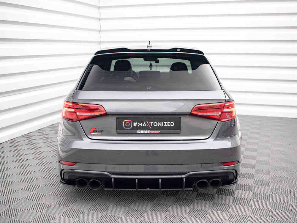 Street PRO Rear Side Splitters compatible with Audi S3 Sportback 8V Facelift