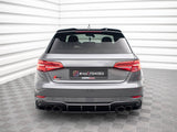 Street PRO Rear Side Splitters compatible with Audi S3 Sportback 8V Facelift