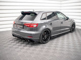 Rear Side Splitters V.1 compatible with Audi S3 Sportback 8V Facelift