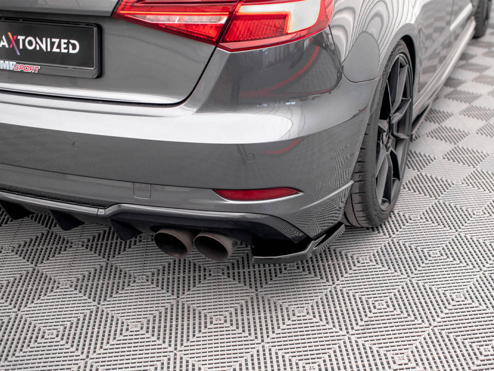 Rear Side Splitters V.1 compatible with Audi S3 Sportback 8V Facelift