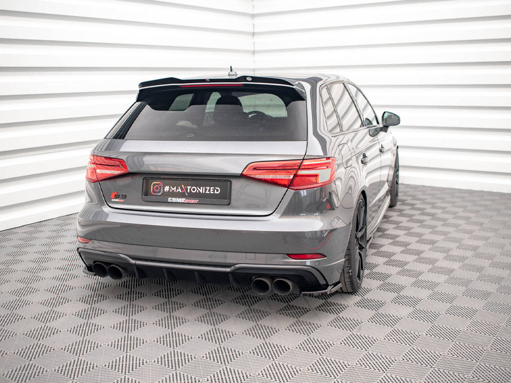 Rear Side Splitters V.1 compatible with Audi S3 Sportback 8V Facelift