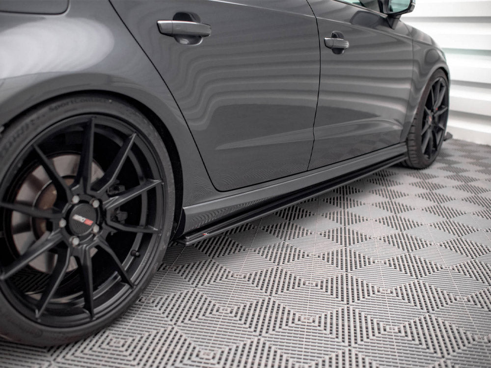 Street PRO Side Skirts Diffusers Audi S3 / A3 S-Line Sportback 8V Facelift